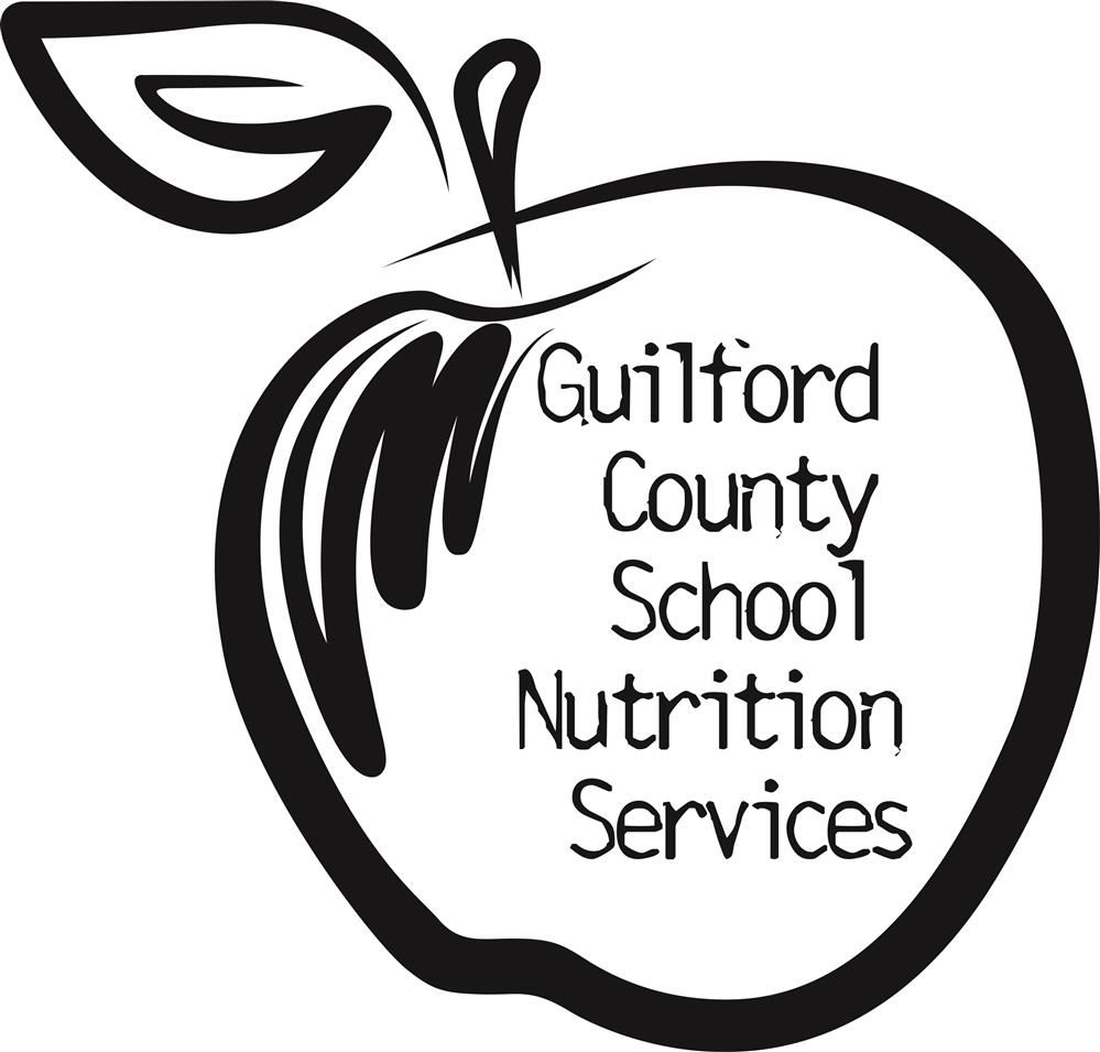 Apple with Guilford County School Nutrition written on it Apple with Guilford County School Nutrition written on it